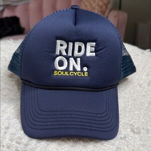 SoulCycle Blue and Yellow Trucker Hat